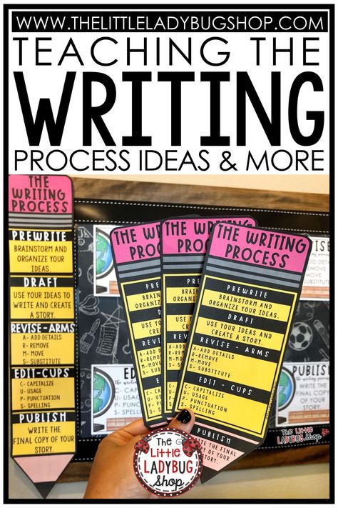 Writing Process Activities, Writing Process Pencil, Writing Process Anchor Chart, Upper Elementary Writing, Writing Process Posters, Writing Bulletin Boards, Upper Elementary Activities, Giant Pencil, Writing Mini Lessons