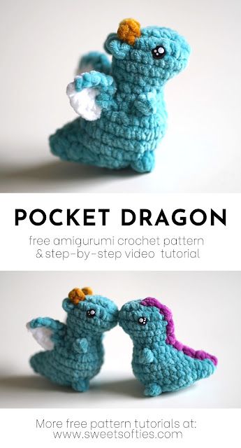 Bird Crochet Pattern Free Amigurumi, Crochet Inspiration Amigurumi, Mini Crochet Dragon Pattern Free, Pocket Dragon Crochet Pattern, Adventure Time Perler Beads 3d, Crochet Dragon Keychain Pattern Free, Easy No Sew Crochet Animals, Small Dragon Amigurumi Free Pattern, Crochet Dragon Easy