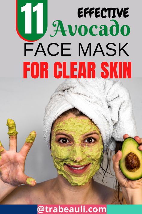 11 Effective Avocado Face Mask for Clear Skin Avocado Face Mask For Acne, Avocado Mask Face, Avocado Face Mask Diy, Avacado Face Mask, Face Mask For Clear Skin, Mask For Clear Skin, Aloe Face Mask, Avocado Face Mask Recipe, Magical Fruit