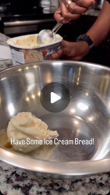 Ice Cream Bread Recipe, Cream Bread Recipe, Bread Ice Cream, Ice Cream Bread, Cream Bread, Ice Cream Recipe, Holiday Food, 2 Ingredients, Homemade Bread