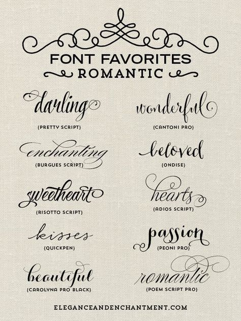 A collection of romantic inspired fonts from Elegance and Enchantment. Perfect for Valentine's Day projects, blogging, crafts and more! Lettering Alfabeto, Letras Tattoo, Tattoo Diy, Disney Tattoo, Diy Tattoo, Tattoo Feminina, Cricut Fonts, Calligraphy Fonts, Tattoo Fonts