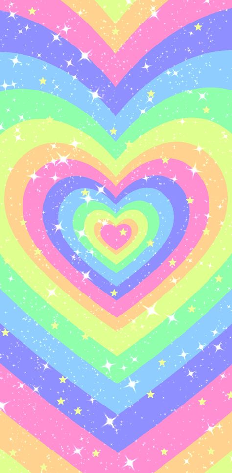 Pastel rainbow heart pattern wallpaper with sparkles and stars Pastel Rainbow Ipad Wallpaper, Kawaii, Rainbow Sparkle Wallpaper, Kawaii Rainbow Wallpaper, Rainbow Cat Wallpaper, Pastel Rainbow Wallpaper Iphone, Pastel Kidcore Aesthetic Wallpaper, Glitter Rainbow Wallpaper, Pastel Kidcore Wallpaper