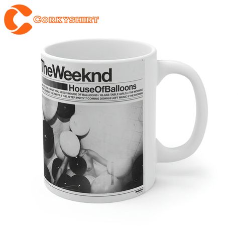 The Weeknd House Of Balloons Fan Gift Ceramic Mug Check more at https://corkyshirt.com/the-weeknd-house-of-balloons-fan-gift-ceramic-mug/ Gift Ideas, The Weeknd Gift Ideas, House Of Balloons, The Weeknd, 3 Things, A Table, Ceramic Mug, Balloons, Mug