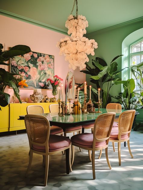 Colorful Confluence: The Daring Dance of 2024 Interior Design Trends — Living Bright Interiors Design, Dining Room, Interior Design, 2024 Interior Design Trends, 2024 Interior Design, Interior Design Trends, Design Trends