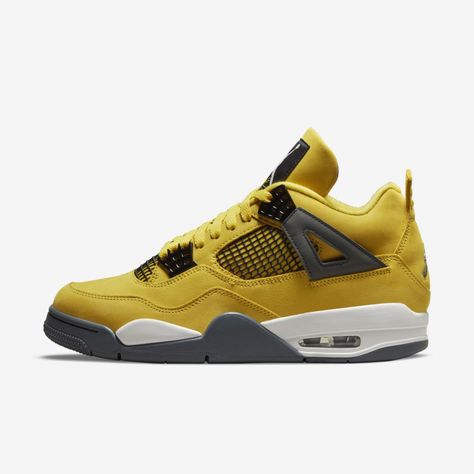 😍⚡ | Bleacher Report Jordan 4 Retro Lightning, Air Jordan Retro 4, Jordan Retro 4, Authentic Jordans, Jordan 4s, Jordan Model, Retro 4, Jordan 4 Retro, Nike Air Jordan Retro