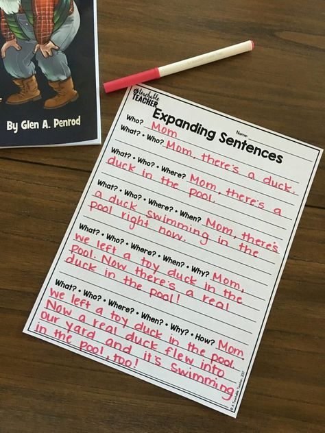 Grab this free printable and lesson idea for teaching students to ask questions in order to expand their sentence writing. Expand A Sentence, Expanding Sentences Activities, Stretching Sentences, Practice Writing Sentences, Classroom Writing Center, Literacy Classroom, Expanding Sentences, Intermediate Classroom, Artists Quotes