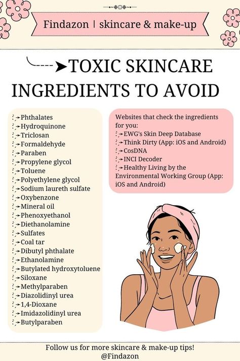 Poisonous Skincare Elements To Keep away from Acids For Skin, Skincare Ingredients To Avoid, Ingredients To Avoid, Skin Facts, Skin Ingredients, Chemical Products, Skin Aesthetics, Skin Advice, Skin Care Routine Order