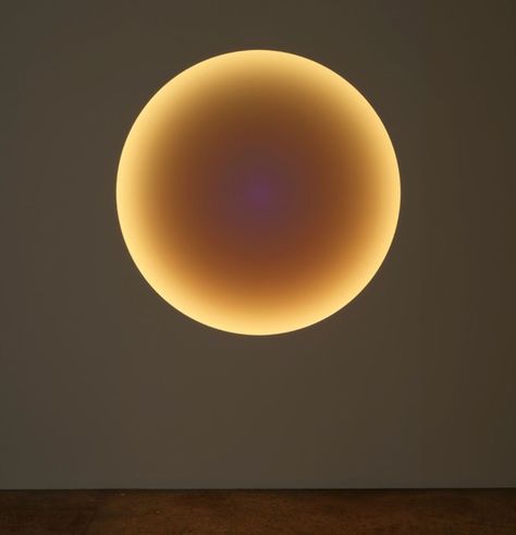 James Turrell Art, Circle Lighting, Minimalist Lights, Circular Lamp, Light Symbol, Circle Lamp, Circular Wall Art, Aura Light, Round Lighting
