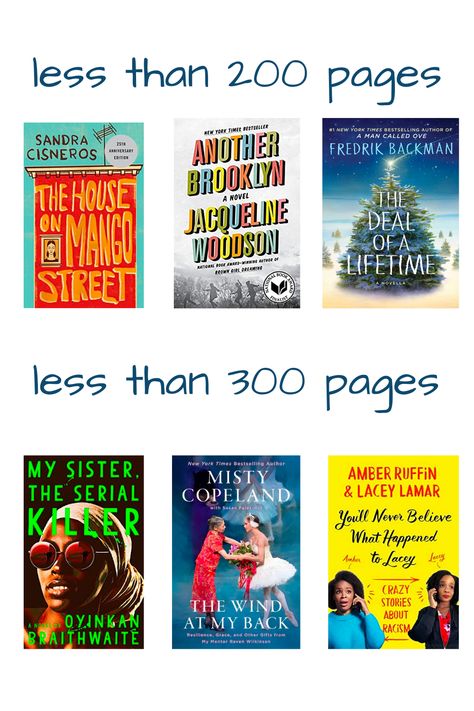 Novellas to Read to Reach Your Goodreads Goal — Read & Wright Misty Copeland, Novellas To Read, The House On Mango Street, Sandra Cisneros, A Man Called Ove, 12 Books, Reading Goals, Weird Stories, I Love Reading