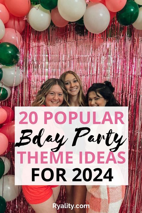 These are such cute birthday ideas! Themes Birthday Party For Women, Party Themes For 22nd Birthday, Womens Birthday Theme Ideas, Birthday Party Ideas 28 Years, Birthday Party Themes For 19 Year Olds, Party Themes For 20th Birthday, Birthday Party Themes For 20 Year Olds, 2024 Birthday Party Themes, 20th Bday Party Themes