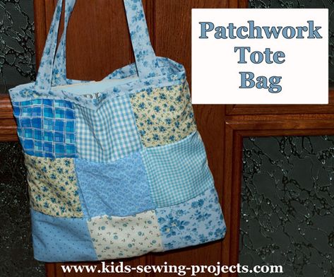 Couture, Patchwork Bag Tutorial, Patch Work Sewing Projects, Easy Patchwork Projects, Quilt Tote Bags Patterns, Patchwork Tote Bags Free Pattern, Patchwork Bags Patterns Free, Easy Tote Bags To Sew, How To Sew A Tote Bag