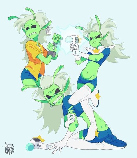 Alien Guy Concept Art, Croquis, Space Buns Character Design, Green Alien Character Design, Cute Alien Outfits, Alien Antenna Drawing Reference, Alien Design Art, Alien Drawing Reference, Scifi Alien Concept Art