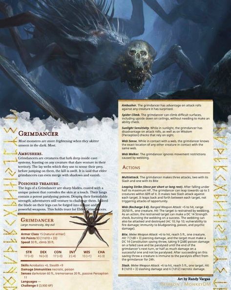 Dnd Homebrew Monsters, Dnd Enemies, Homebrew Monsters, Dnd Monster, Creaturi Mitice, Monster Manual, Dnd Stats, Dnd Stories, 5e Homebrew