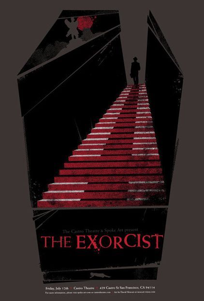 Gig Poster, The Exorcist 1973, Tv Posters, Spoke Art, Fan Poster, Epic Movie, Best Horror Movies, Horror Posters, Minimal Movie Posters