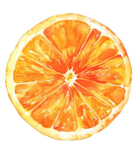 Easy Watercolor Fruit Painting Ideas - Beautiful Dawn Designs Croquis, Fruit Painting Ideas, Watercolor Fruits, Beautiful Dawn, Food Art Painting, Orange Water, Orange Painting, Orange Slice, Watercolor Food