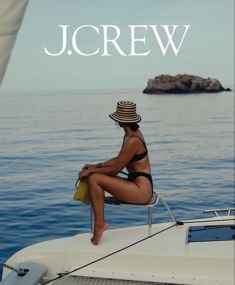 coastal granddaughter, boat, black bikini, old money, european summer Old Money Boat, Jcrew Swim, J Crew Summer, Coastal Granddaughter, Best Swimwear, Swim Club, Black Swimwear, Old Money Aesthetic, European Summer