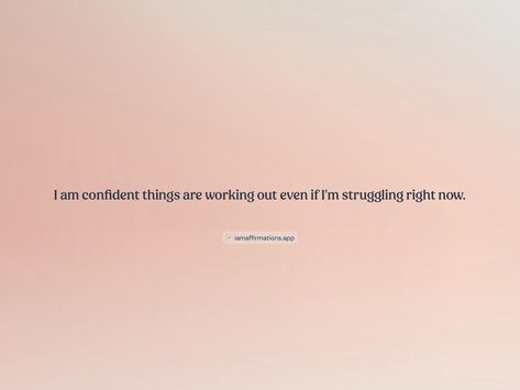 I am confident things are working out even if I'm struggling right now. From the I am app: https://iamaffirmations.app/download Quotes, Meditation, I Am Confident, Meditation Quotes, App Download, Working Out, Right Now, I Am Awesome