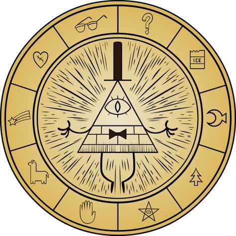 Gravity Falls - Bill Cipher Wheel by Doctor-G on DeviantArt Gravity Falls Cipher, Gravity Falls Personajes, Dipper E Mabel, Cipher Wheel, Libro Gravity Falls, Dipper Y Mabel, Gravity Falls Journal, Autumn Tattoo, Gravity Falls Bill Cipher