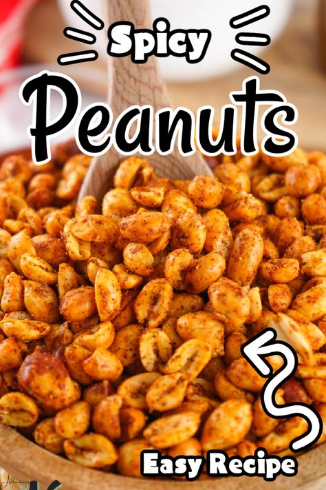 Bbq Peanuts Recipe, Spicy Peanuts Snacks, Spiced Peanuts Recipes, Peanuts Recipes Snacks, Ranch Peanuts Recipe, Peanut Snacks Recipes, Dry Roasted Peanuts Recipe, Hot Peanuts Recipe, Spicy Roasted Peanuts Recipe