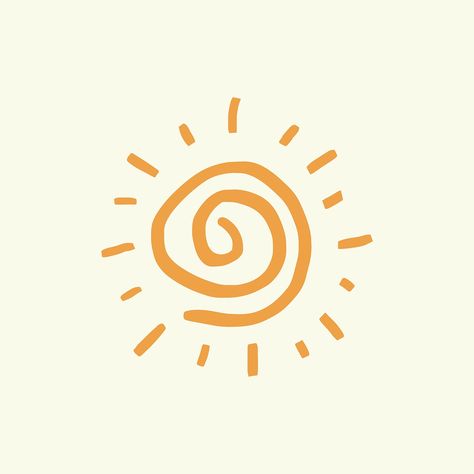 Sun Doodles, Drawing Summer, Sun Vector, Doodle Cute, Sun Drawing, Summer Logo, Summer Drawings, Vector Doodle, Sun Aesthetic