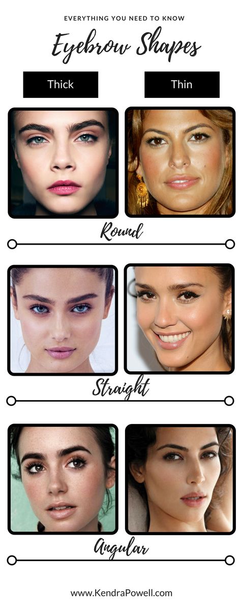 Everything You Need To Know About Eyebrows | Eyebrow Shapes Straight Eyebrows On Round Face, Eyebrows For Round Face Shape, Flat Eyebrow Shape, Straight Vs Arched Eyebrows, Thick Eyebrow Shapes Natural, Men With Thick Eyebrows, Soft Angled Eyebrows Oval Face, Eyebrow Shapes Chart, Upturned Eyebrows