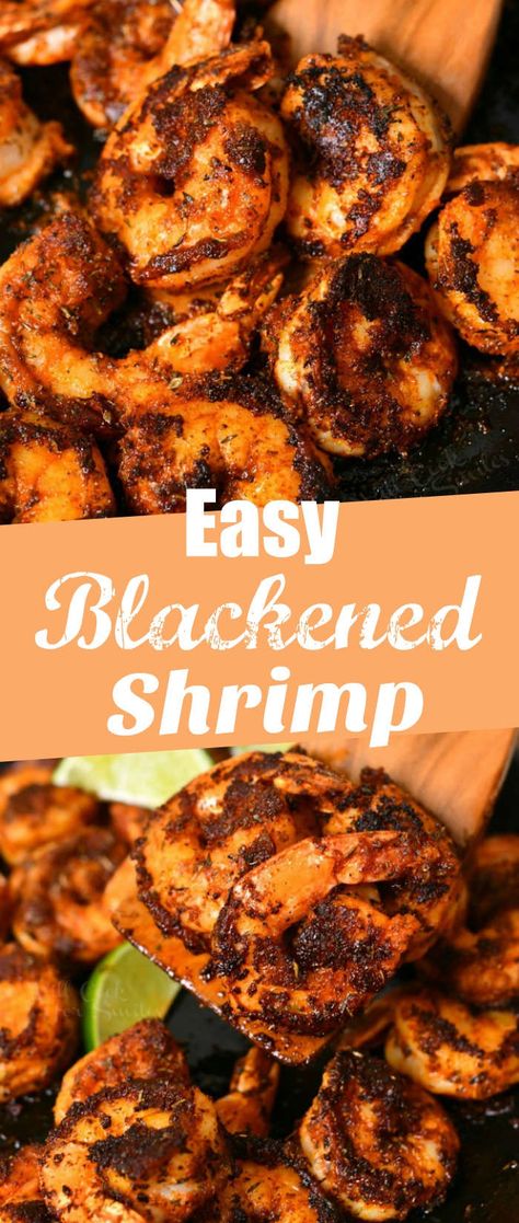 Seasoning Shrimp, Pan Seared Shrimp, Spicy Shrimp Recipe, Blackening Seasoning, Seared Shrimp, Spicy Shrimp Recipes, Salmon Recipes Pan Seared, Blackened Shrimp, Blackened Seasoning