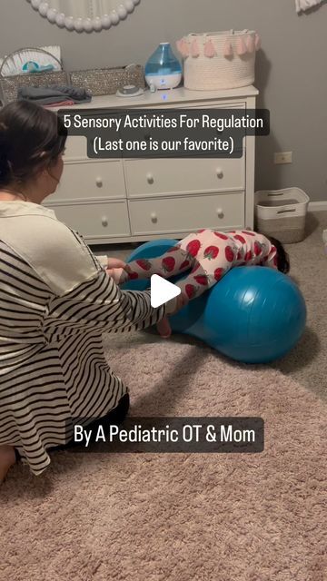 Courtney English | Pediatric Occupational Therapist on Instagram: "Movement is magic when it comes to regulation! There are ways to offer the input so the nervous system is able to self calm and organize! These ways are: ✅Relational (offered by a safe adult) ✅Repetitive and predictable movements ✅Rhythmic movements ✅Goal oriented (especially for sensory seekers) If you’re looking for more ways to use and apply these to support regulation, comment below and I’ll send you a link to sign up for waitlist for my calming kids guide! #Momsofinstagram #toddlermom #preschoolmom #regulation #sensoryplay #sensorykids #sensoryprocessing #pediatricot #pediatricoccupationaltherapy #occupationaltherapy" Occupational Therapy Calming Activities, Sensory Regulation For Adults, Occupational Therapy Early Intervention, Praxis Activities Occupational Therapy, Pediatric Occupational Therapy Activities, Self Regulation Activities For Kids, Early Intervention Occupational Therapy, Physio Clinic, Aba Activities