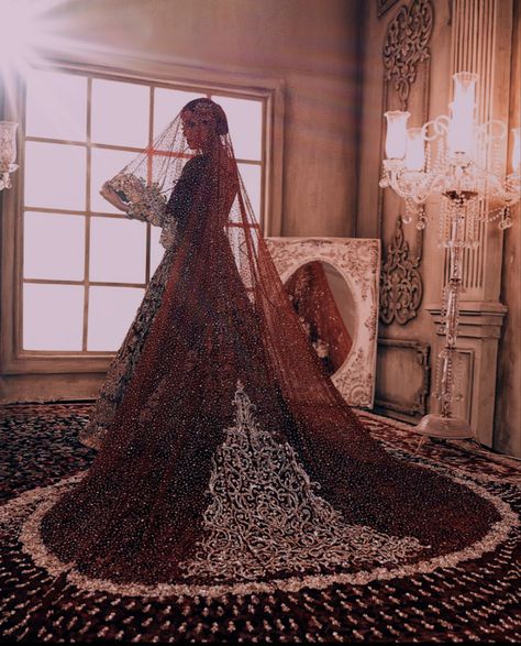 Pakistani Bridal Aesthetic, Desi Wedding Bride, Baraat Dress Pakistani Bridal Wear, Asian Wedding Dress Pakistani, Pengantin India, Red Bridal Dress, Desi Wedding Dresses, Indian Wedding Couple Photography, Asian Wedding Dress