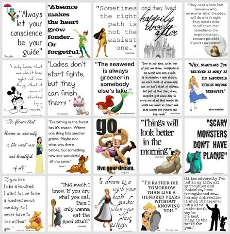 Disney Movie Quotes | So You Think You're CraftySo You Think You're Crafty Humour, Famous Disney Quotes, Silvester Make Up, Bohemian Style Home, Gods Will, Quote Collage, Images Disney, Disney Movie Quotes, Quotes Disney