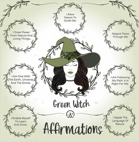 Witch Affirmations, Nature Witch, Witch Room, Green Witchcraft, Tarot Magic, Witch Spirituality, Magic Spell Book, Green Magic, Eclectic Witch