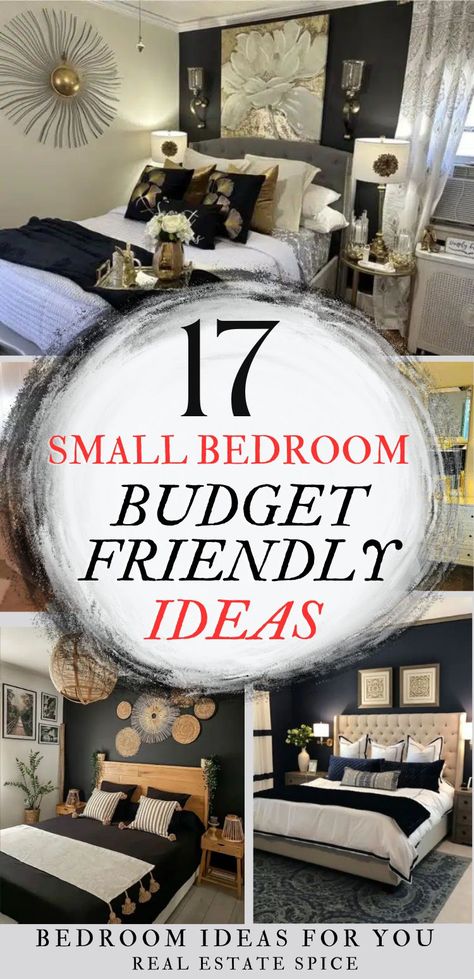 These budget-friendly ideas for revamping a small bedroom will help ensure your design is chic without straining your finances! via @https://www.pinterest.com/realestatespice/_created/ Small Bedroom Makeover On A Budget, Modern Classy Bedroom, Bedroom Ideas For Couples Romantic, Bedroom Makeover On A Budget, Small Bedroom Decorating Ideas, Small Modern Bedroom, Small Bedroom Decorating, Small Bedroom Makeover, Small Bedroom Ideas For Couples