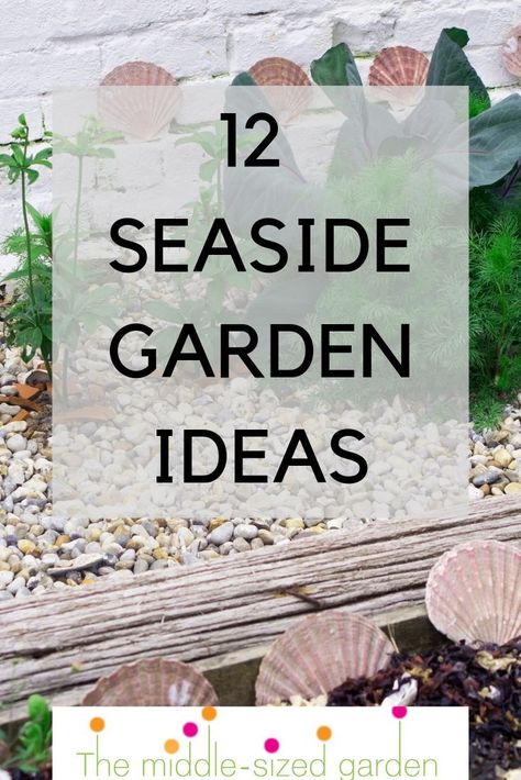 Seaside Garden Ideas, Beach Garden Decor, Beach Garden Design, Nautical Landscaping, Beach Theme Garden, Beach Theme Backyard, Garden Design Backyard, Beach House Landscaping, Beach House Garden