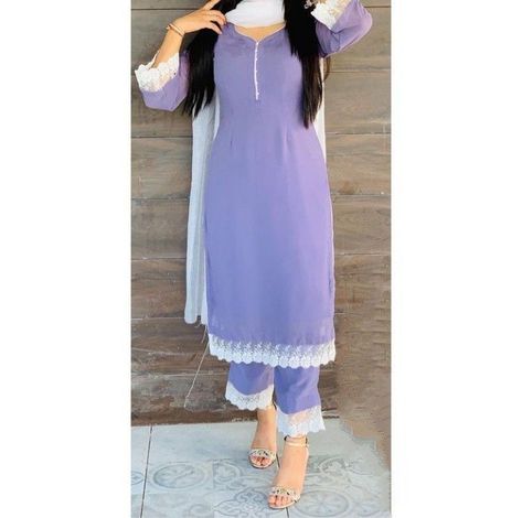 Lace designs on suits #Lace #designsonsuits #Lacedesigns #on #suits #onsuits #Lacedesignsonsuits Plain Kurti Designs With Lace, Plane Suit Designs With Lace, Lass Design Suit, Lace Designs On Suits, Simple Suit Designs, Cotton Suit Designs, Stylish Kurtis Design, Punjabi Suits Designer Boutique, Lace Suit