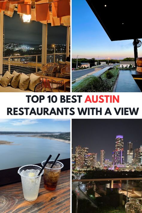 Top 10 Best Austin Restaurants with a View | Best Places to Eat in Austin TX | Restaurants with Great Views in Austin TX | Best Restaurant for Date in Austin TX   #Austin #Texas #Restaurant Where To Eat In Austin Texas, Places To Eat In Austin Texas, Best Restaurants In Austin Texas, Atx Aesthetic, Austin Texas Restaurants, Austin Texas Travel, Restaurants For Birthdays, River Restaurant, Downtown Austin Texas