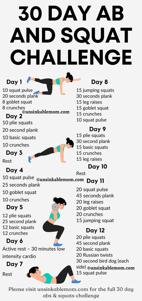 30 day ab and squat challenge for beginners 30 Day Ab And Glute Challenge, Thigh And Abs Workout 30 Day, Situp Challenge 30 Day Beginner, Abs Challenge 2 Week Women, 28 Day Abs Challenge, Sit Up Challenge 30 Day Beginner, 21 Day Home Workout Challenge, 30 Day Workout Challenge At Home, 30 Day Squat Challenge For Beginners