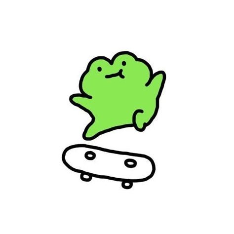 @thedailyfrogs on Instagram: “I wanna learn how to skate at some point 🛹 Make sure to follow @thedailyfrogs for more posts like these! 🐸 Credit: @dric - 💫 FOLLOW 💫…” Kawaii, Frog With Knife Drawing, Cartoon Frog Tattoo, Skate Tattoo, Quick Doodles, Diy Tote Bag Design, Kawaii Logo, Knife Drawing, Frog Eye