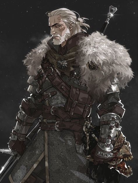 the witcher Witcher Armor, Witcher 3 Art, Witcher Wallpaper, The Witcher Wild Hunt, The Witcher Game, Witcher Art, Dungeons And Dragons Classes, Geralt Of Rivia, 다크 판타지