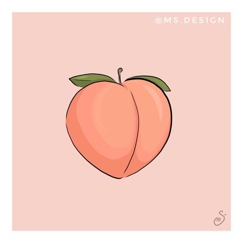 Digital illustrations // Hand draw illustrations #digitalart #illustrations #illustration #idea #adobe #draw #sketch #ipad #christmas #gift #art #food #fiverr #peach #background Peachy Nails, Peach Tattoo, Peach Milk, Peach Paint, Peach Wallpaper, Peach Art, Peach Background, Peach Aesthetic, Keramik Design