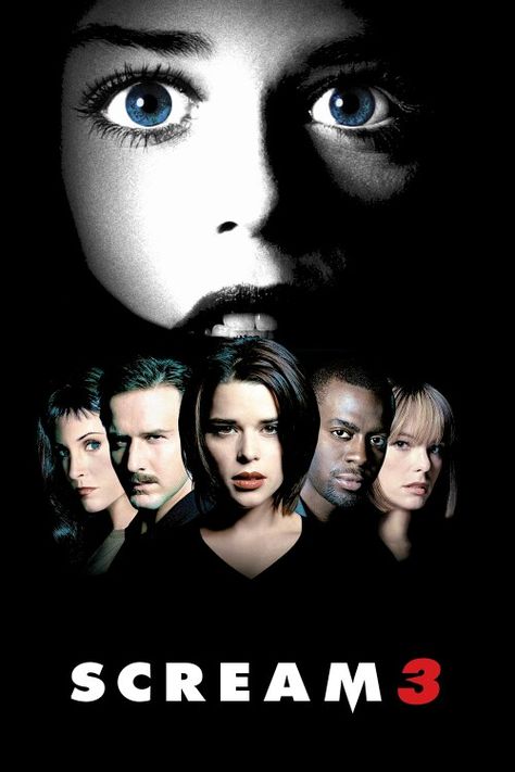 #scream3 Scary Movies To Watch, Scream 3, Movie Studios, Movies By Genre, Scream Movie, Movie Covers, 3 Movie, Horror Movie Posters, Original Movie Posters