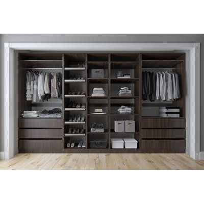 Santiago, Organisation, Built In Open Closet, Black Custom Closet, Men's Closet Ideas, Home Depot Walk In Closet, Closet Upper Shelf Organization, Built In Storage Closet, Walk In Closet Build