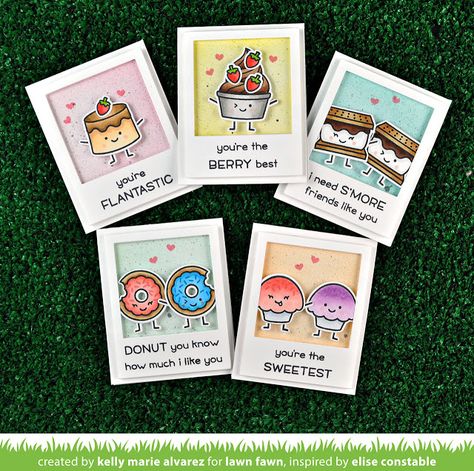 Lawn Fawn Intro: Sweet Friends - Lawn Fawn Craft Paper Flowers, Crafting Gifts, Handmade Presents, Happy Birthday Cards Diy, Creative Birthday Cards, Best Friend Cards, Lawn Fawn Blog, Cute Gifts For Friends, Simple Birthday Cards