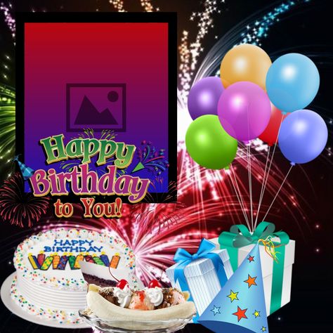 Beautiful Birthday Wishes, Happy Birthday Wishes Photos, Birthday Photo Frame, Birthday Collage, Cute Happy Birthday, Happy Birthday Frame, Birthday Frames, Beautiful Birthday, Frame Gallery