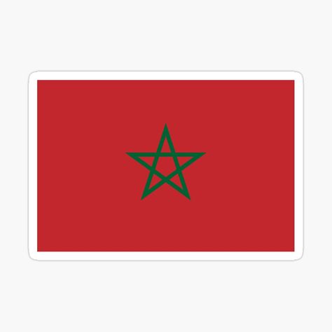 Morocco Flag, Morocco Design, Fridge Stickers, The Descent, Flag Sticker, Car Bumper Stickers, Decorate Notebook, Flags Of The World, Laptop Covers