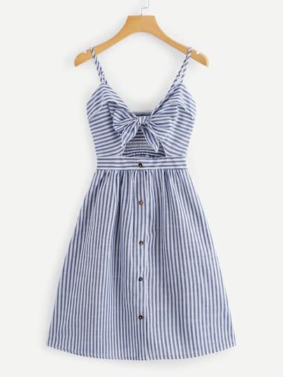 Front knot dress
