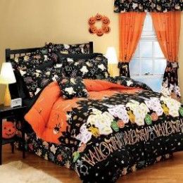 Halloween Bedding, Halloween Bedroom, Cotton Bed Sheets, Halloween Haunted House, Halloween Blanket, Twin Comforter Sets, Twin Comforter, Cotton Bedsheets, Halloween Haunted Houses