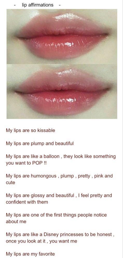 Pink Lips Affirmations, Bigger Lips Affirmations, Lip Subliminal Results, Slim Nose Affirmations, Big Lips Affirmations, Lip Affirmations, Clear Skin Subliminal Results, Beauty Subliminal Affirmations, Face Vision Board