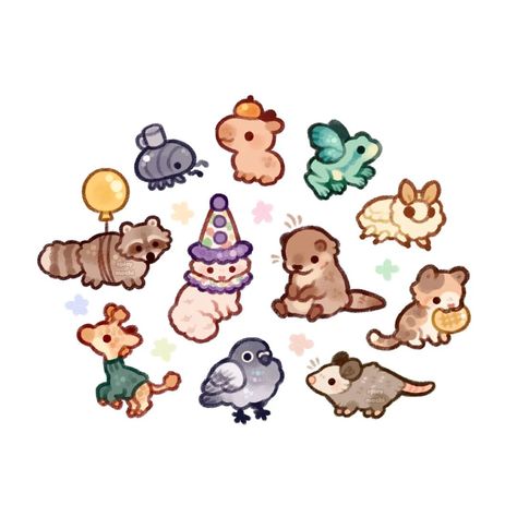 Choose your fav mini creature . . . . #seaotter #seaotterart #cuteseaotter #riverotter #otter #animals #cuteanimal #relatablememes #memes… | Instagram Chibi Otter, Silly Animal Drawings, Otter Doodle, Drawing Mushrooms, Sea Otter Art, Cute Animal Drawing, Chibi Animals, Otter Drawing, Otters Cute