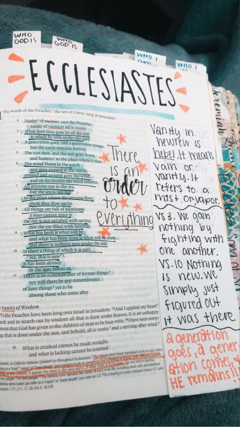 Ecclesiastes Bible Notes, Ecclesiastes 1 Bible Journaling, Ecclesiastes Bible Study, Ecclesiastes Bible Journaling, Bible Instagram, Faithful Quotes, Bible Learning, Ecclesiastes 7, Bible Journal Notebooks