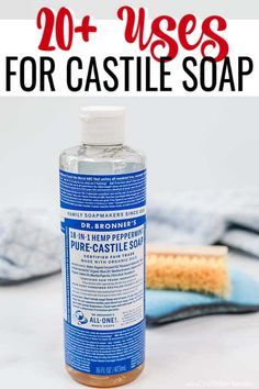 Dr Bonners Castile Soap Uses Peppermint, Clarifying Shampoo Diy, Dr Bonners, Castile Soap Uses, Castile Soap Recipes, Homemade Hand Soap, Diy Body Wash, Diy Foaming Hand Soap, Soap Body Wash