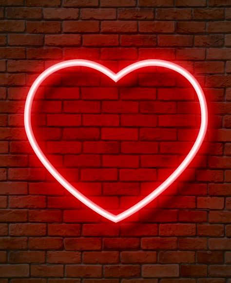 Heart Neon Wallpaper, Neon Heart Wallpaper, Heart Dp, Pink Neon Wallpaper, Neon Hearts, Neon Rouge, Heart Neon, Neon Heart, Marketing Channels